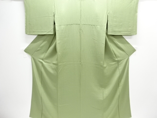 織柄単衣色無地着物